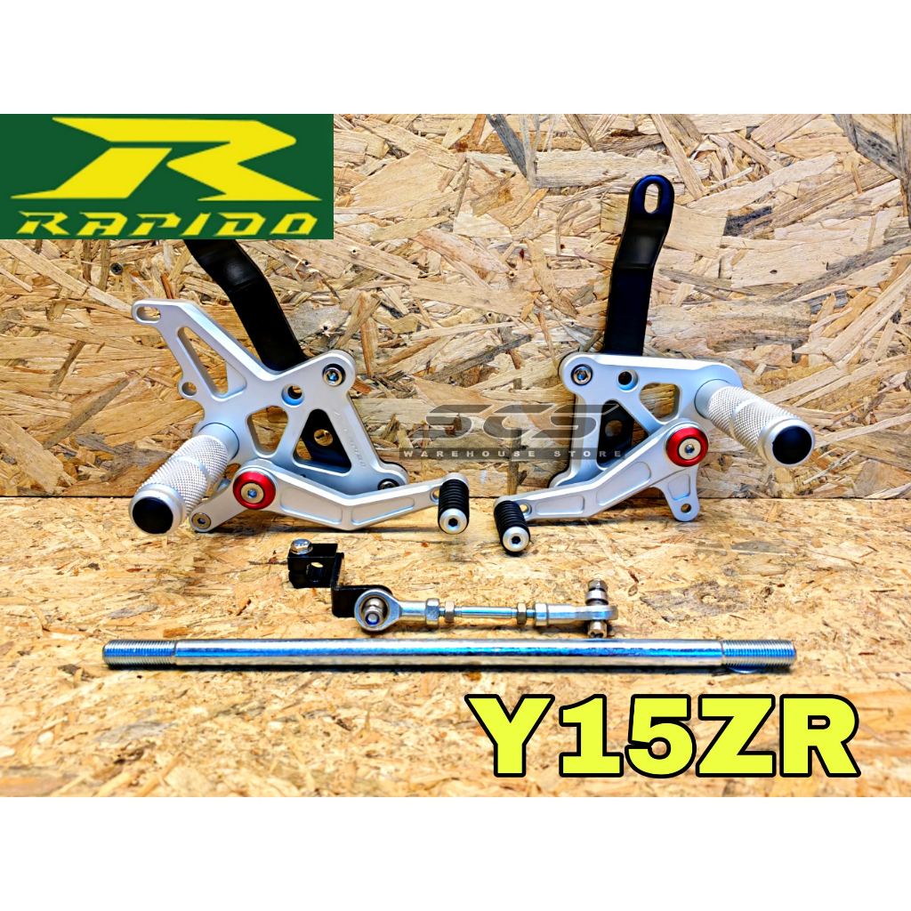 RAPIDO Racing Footrest Y15ZR Ysuku + Side Stand Bracket Sprocket Y15ZR ...