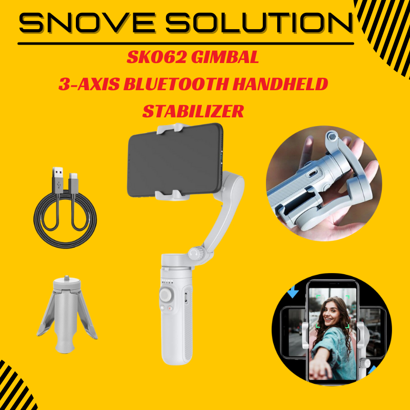 Sk062 Gimbal Stabilizer Camera Foldable 3-Axis Mobile Phone Handheld ...