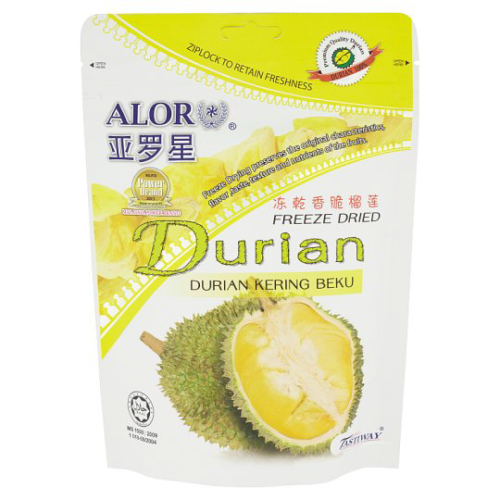 MALAYSIAN SNACK ALOR FREEZE DRIED DURIAN 50G Shopee Malaysia