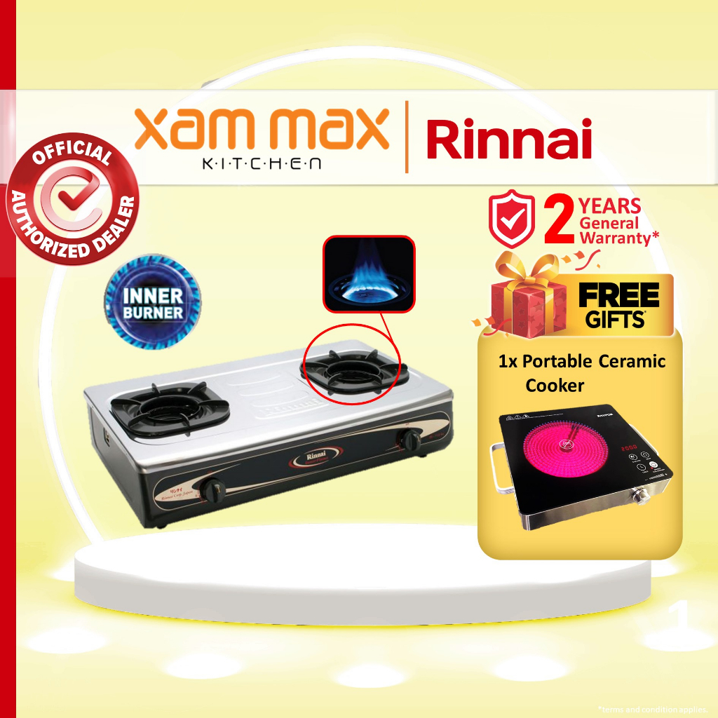 Rinnai RI 712Si Stainless Steel Gas Hob Table Top Gas Hob / Rinnai