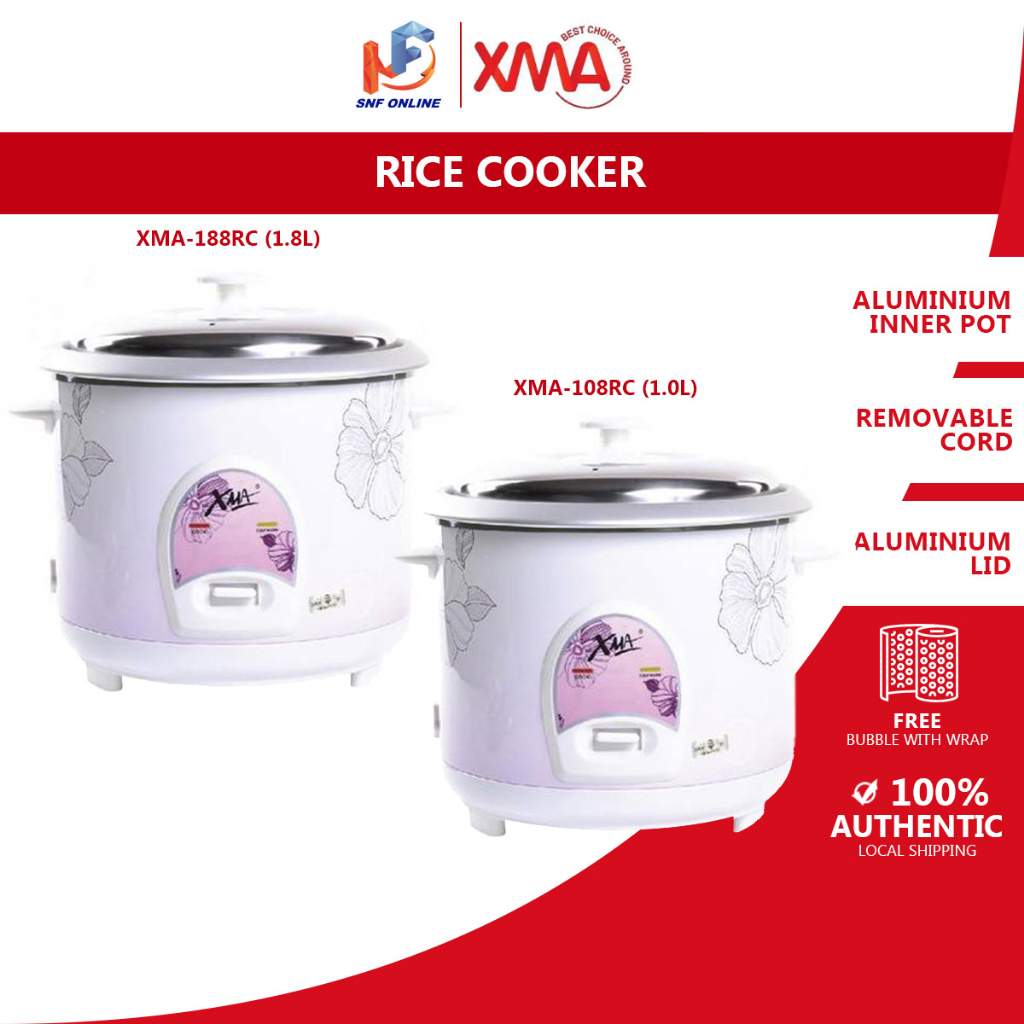 XMA Rice Cooker XMA188RC (1.8L) XMA108RC (1.0L) Shopee Malaysia