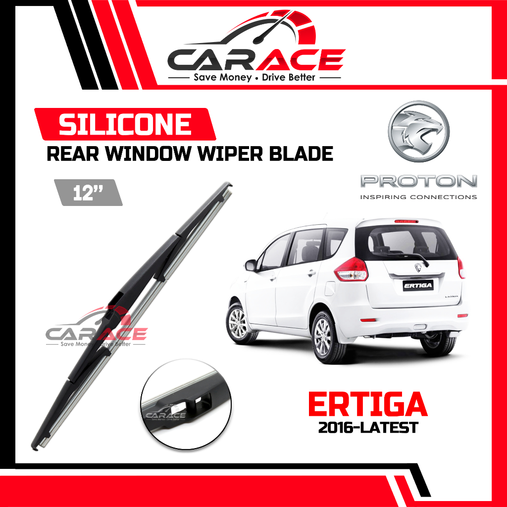 PROTON ERTIGA 12" REAR WINDOWS SILICONE WIPER BLADES WIPER BELAKANG