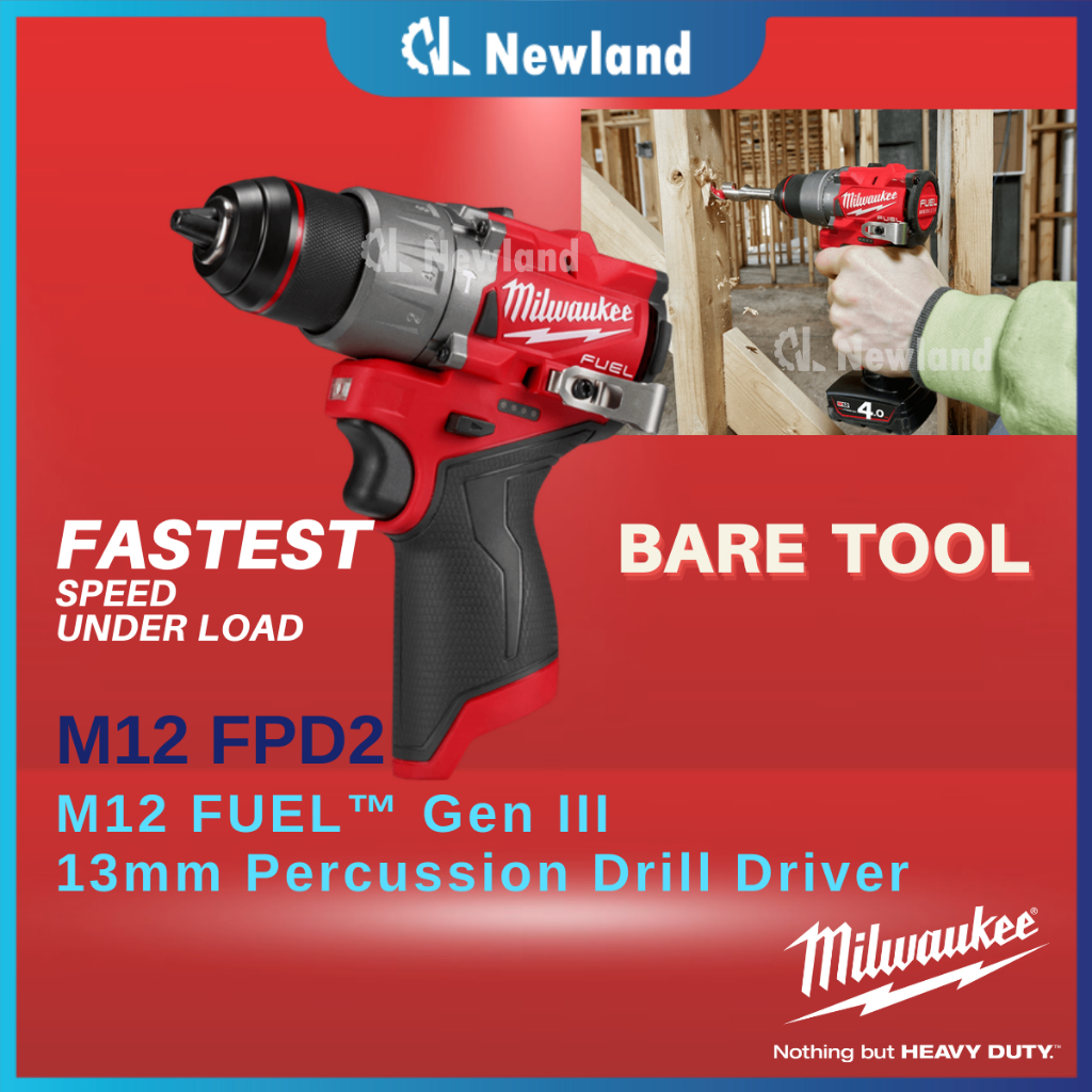 Milwaukee M12 Essential Combo / M12 FUEL™ Impact Drill / Percussion ...