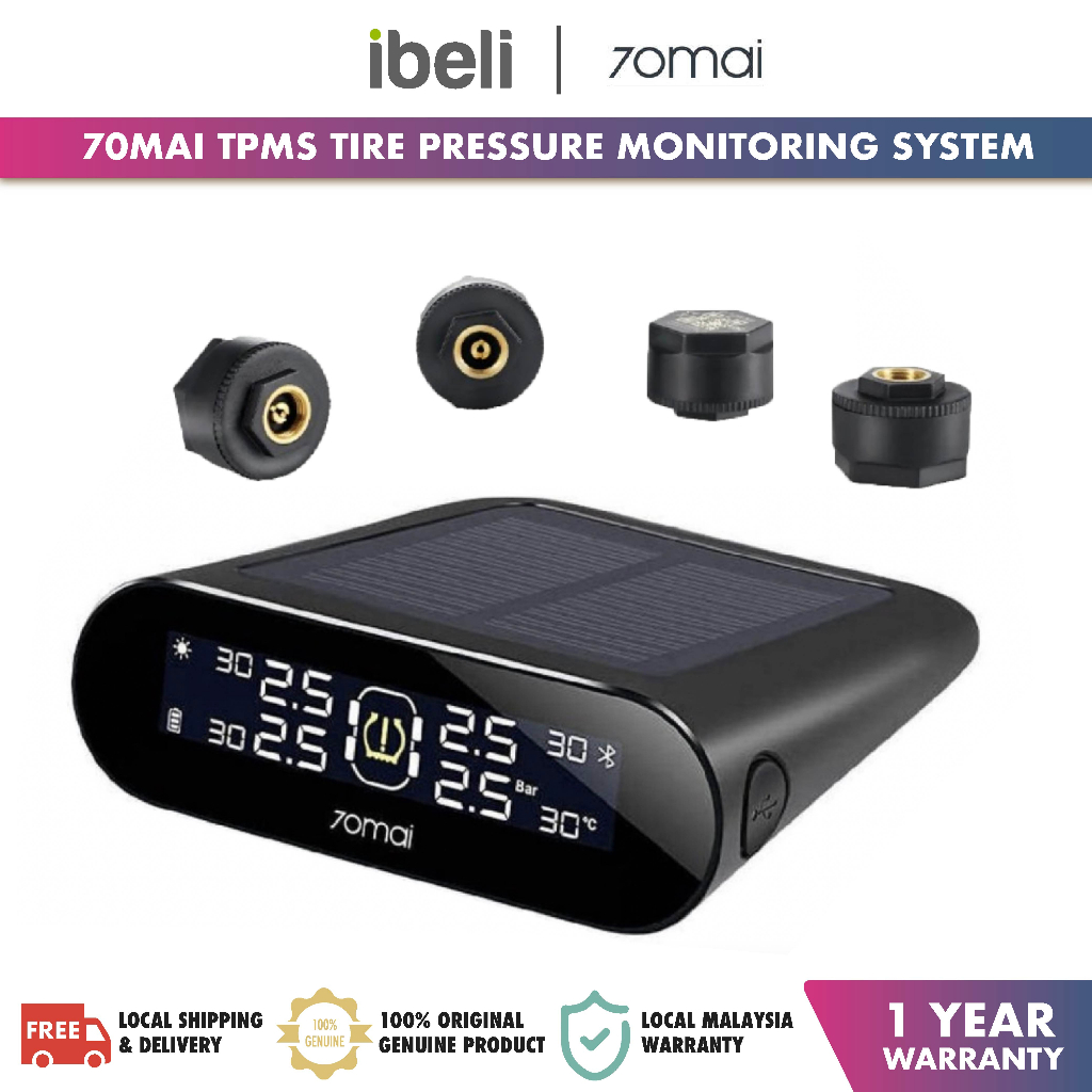 70Mai TPMS Tire Pressure Monitoring System Lite 70 Mai Tire Air Monitor ...