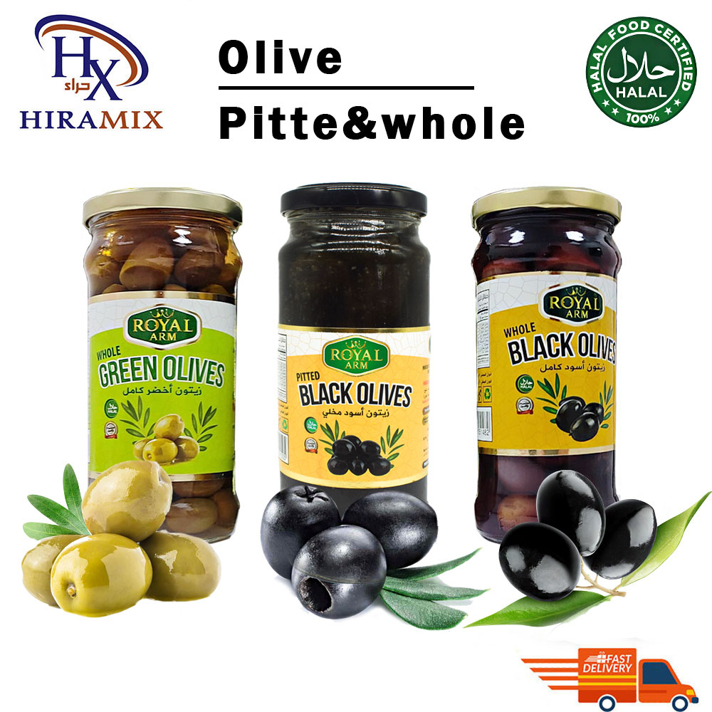 Whole Green Olive / Black Olive / Pitted Olive / Olives Buah Zaitun