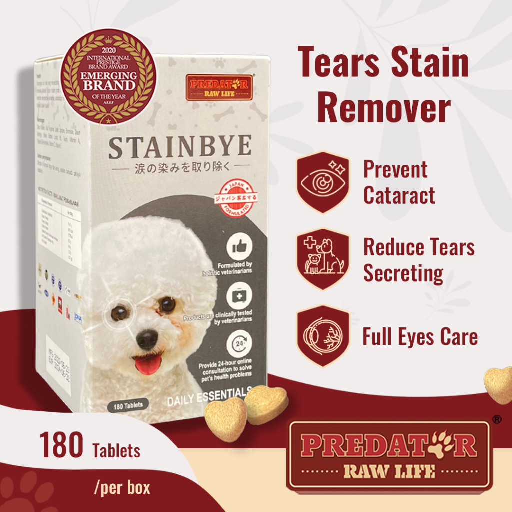 Predator Raw Life Stainbye Pet Eyes Supplement Tear Stain Cataracts