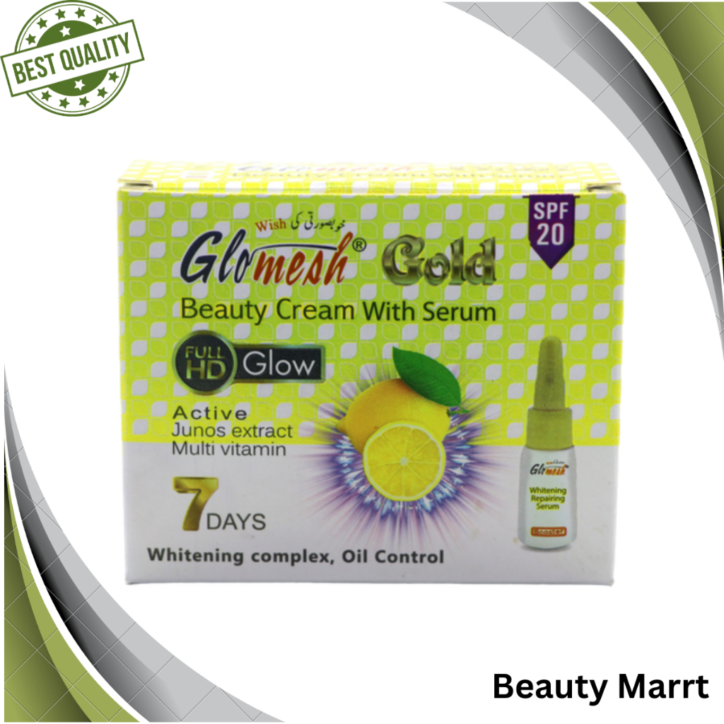 100 Original, Glomesh Gold Beauty Cream With Serum (2 in 1) SPF20 Shopee Malaysia