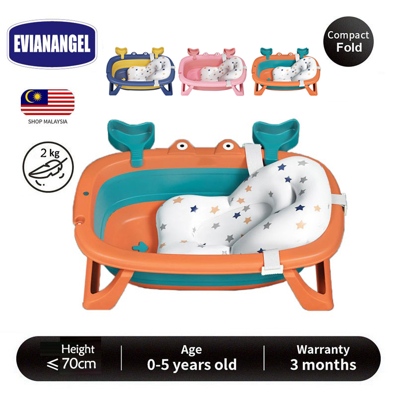 EvianAngel. Bathtub baby Collapsible Foldable Baby Bath Tub Newborn