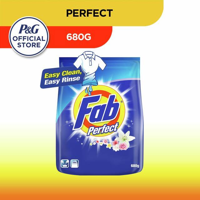 Fab Perfect Laundry Powder Detergent (680g) Shopee Malaysia