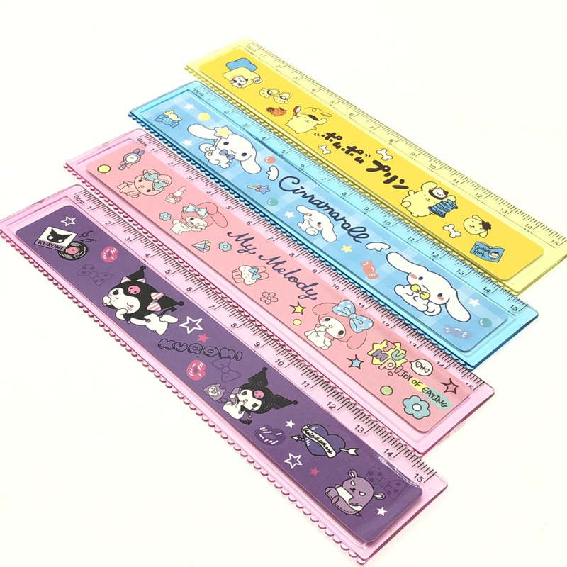 Sanrio design ruler stationary draw straight line rulers student ...