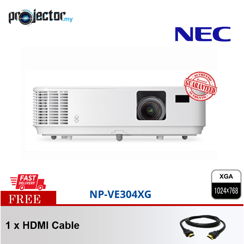NEC NPVE304XG DLP XGA 3500 Lumens Projector Shopee Malaysia