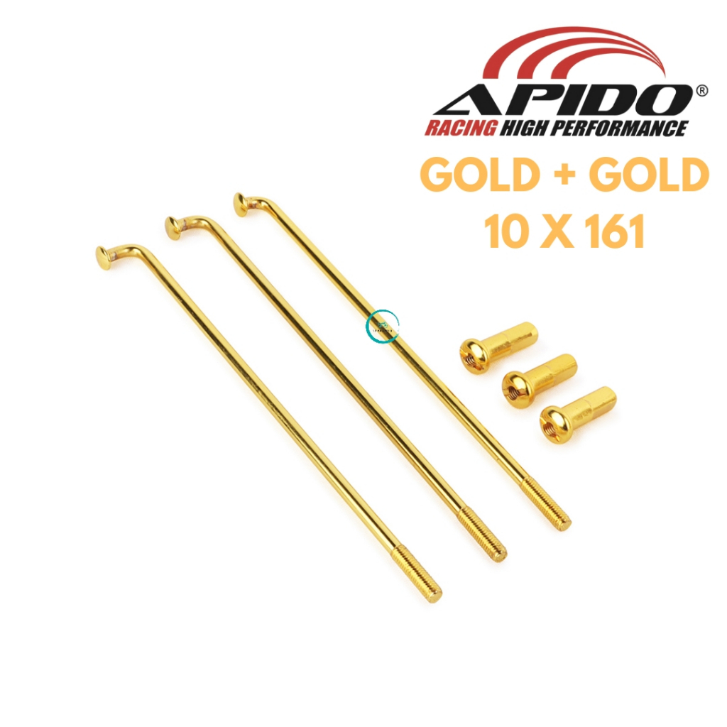 RIM SPOKE GOLD 10 X 161 LIDI RIM JEJARI RIM C70 GBO GBOJ EX5 DREAM WAVE ...