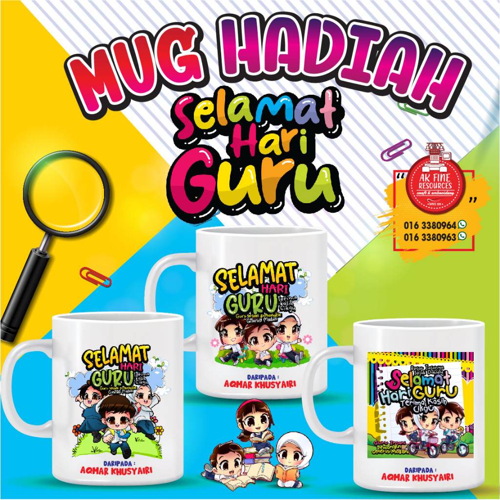 HADIAH HARI GURU, MUG HARI GURU, TEACHERS DAY GIFT 2023 - PERSONALISED ...