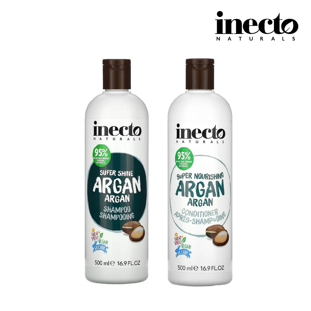 (1) Inecto Argan Oil Shampoo + (1) Conditioner Plant Based Formulation