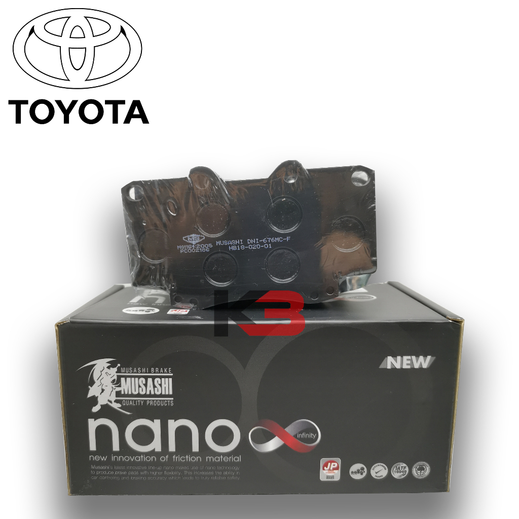 TOYOTA HILUX VIGO KUN25 , FORTUNER '11 FRONT NANO BRAKE PAD ( DNI-676 ...