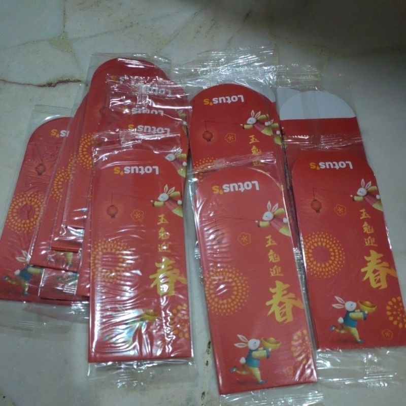 Lotus ang pow packet现货红包封1包3张 | Shopee Malaysia