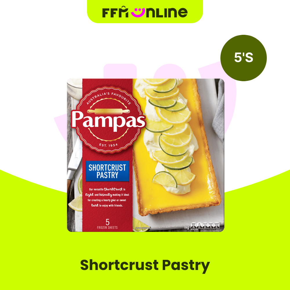 [Klang Valley Only] Pampas Shortcrust Pastry 5's (1kg) Shopee Malaysia