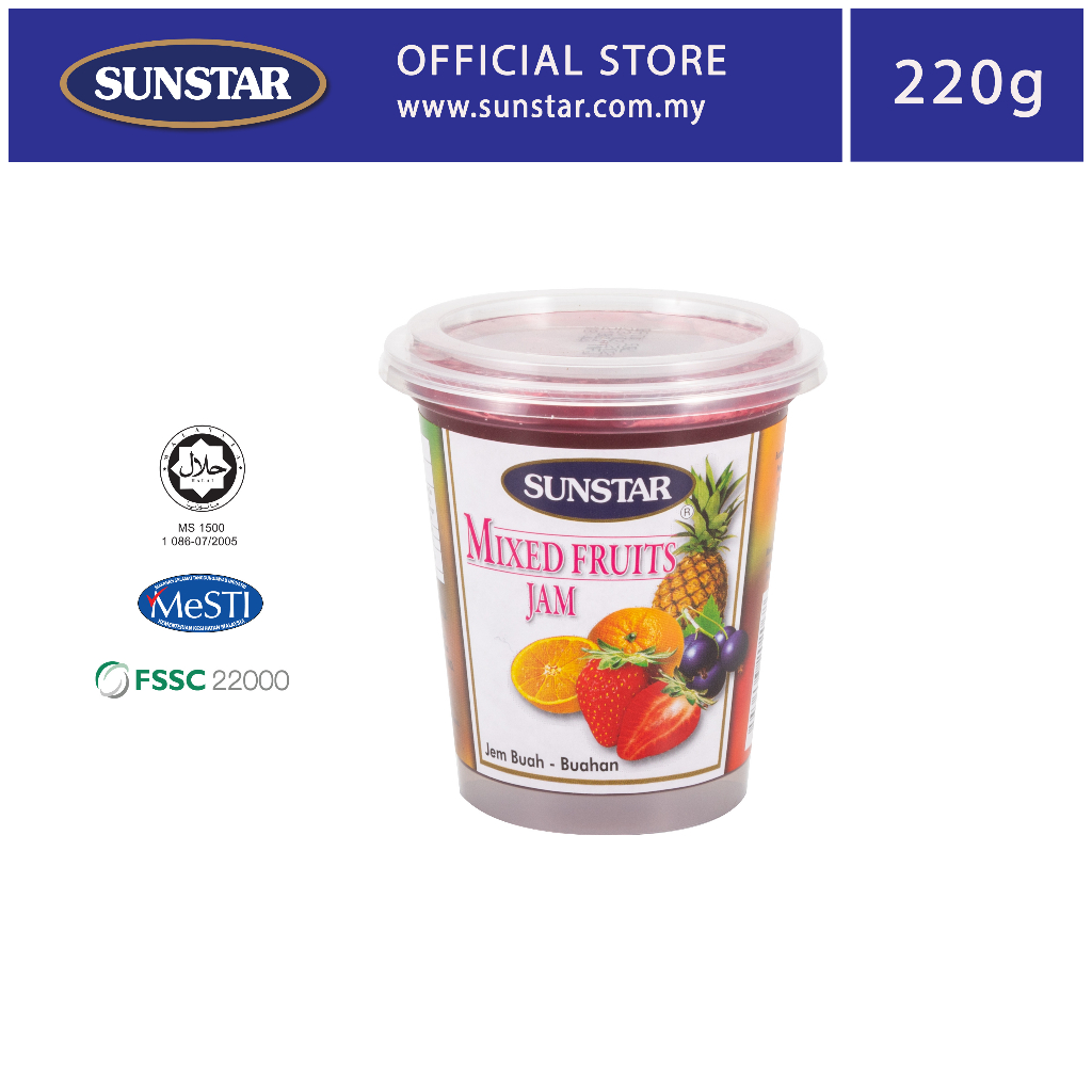 SUNSTAR Mixed Fruit Jam / Jem BuahBuahan (220g) Shopee Malaysia