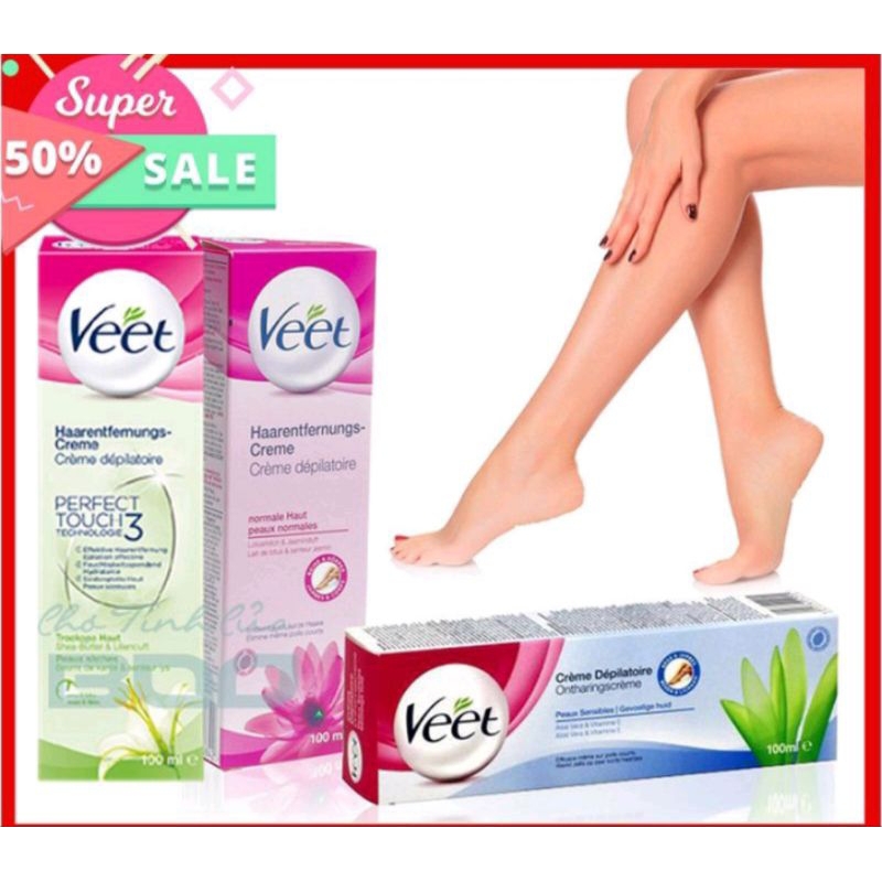 Product information Veet France hair removal cream 100ml effective