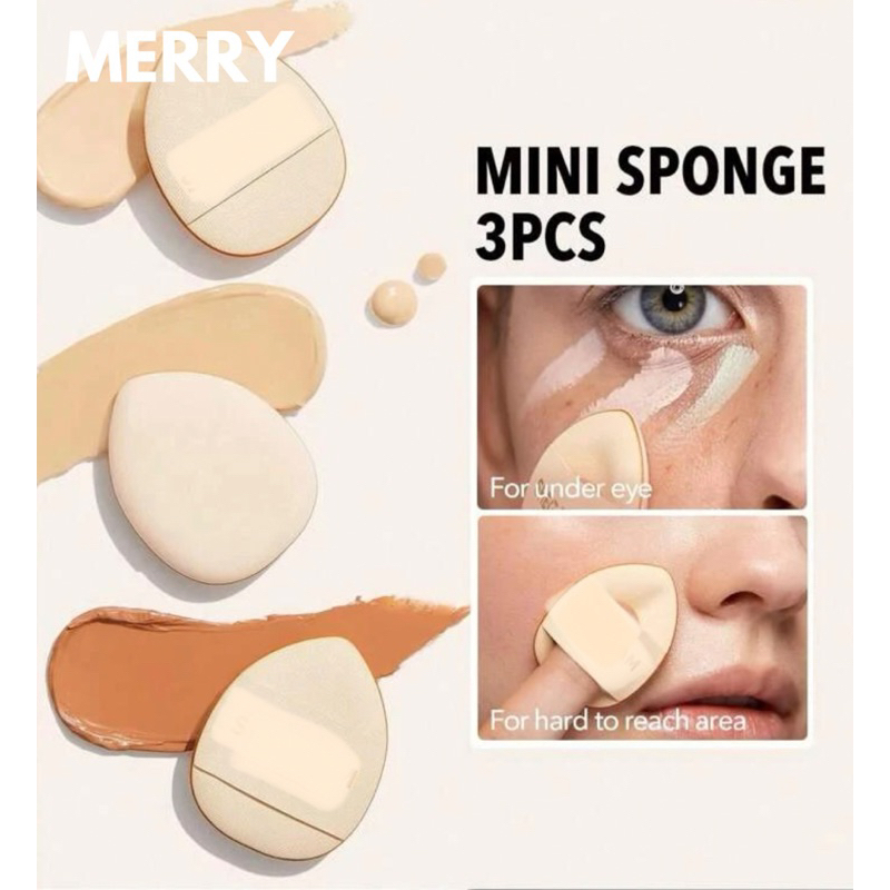 🇲🇾Mini Thumb Air Cushion Mini Makeup Sponge Concealer Foundation Sponge