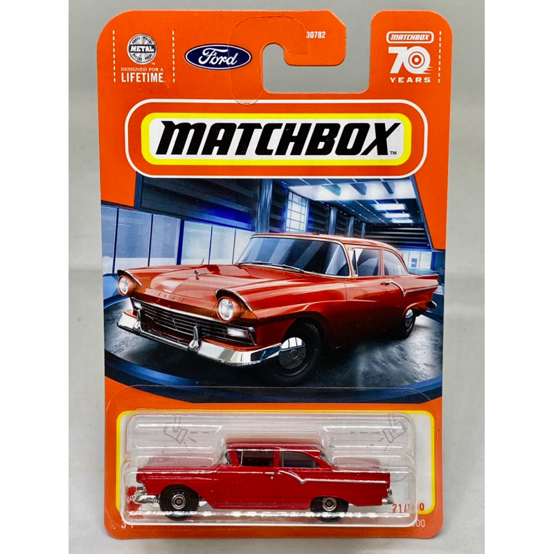 Matchbox 1957 FORD CUSTOM 300 Red Old 70 th 1/64 Diecast Car [7cm x 2 ...