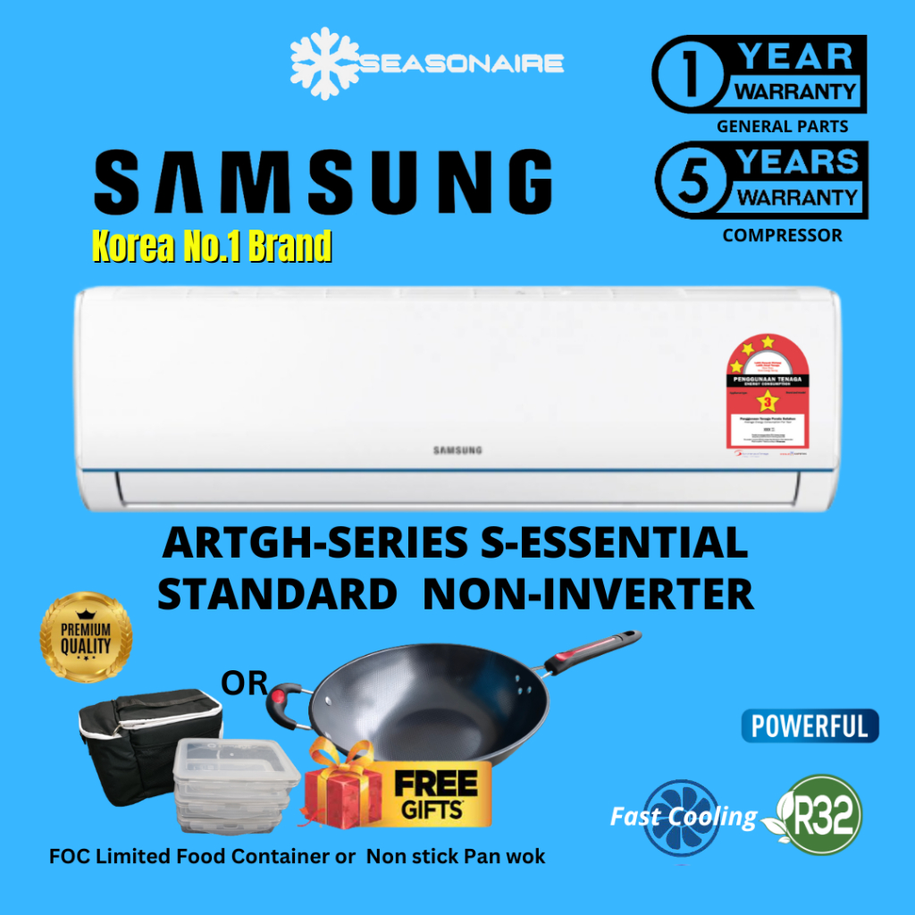 Samsung Air Cond [R32] NonInverter /SInverter/Deluxe Inverter/Premium