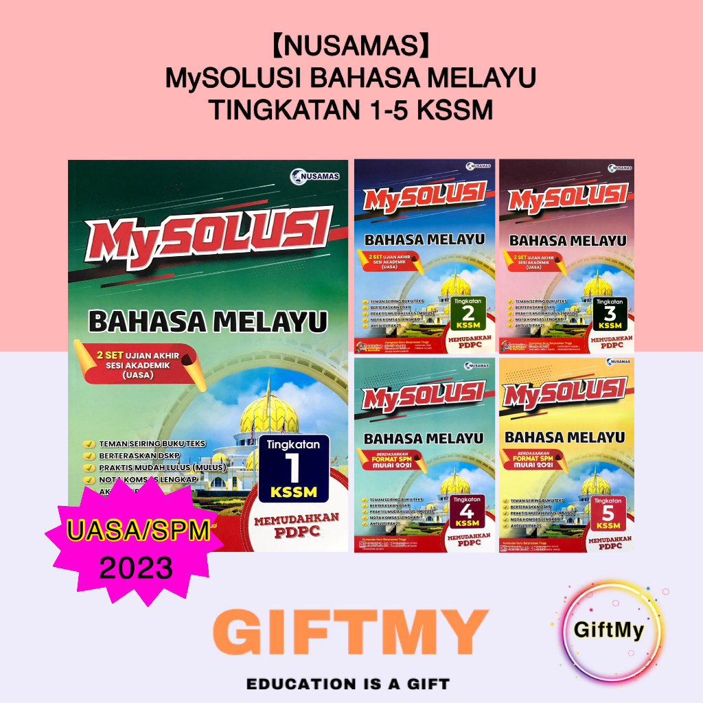 【Nusamas】MySOLUSI Bahasa Melayu Tingkatan 1 2 3 4 5 KSSM 2023 — UASA