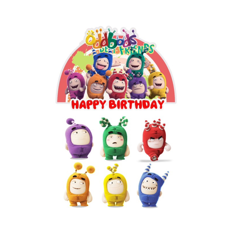 ODDBODS CAKE TOPPER MURAH | Shopee Malaysia