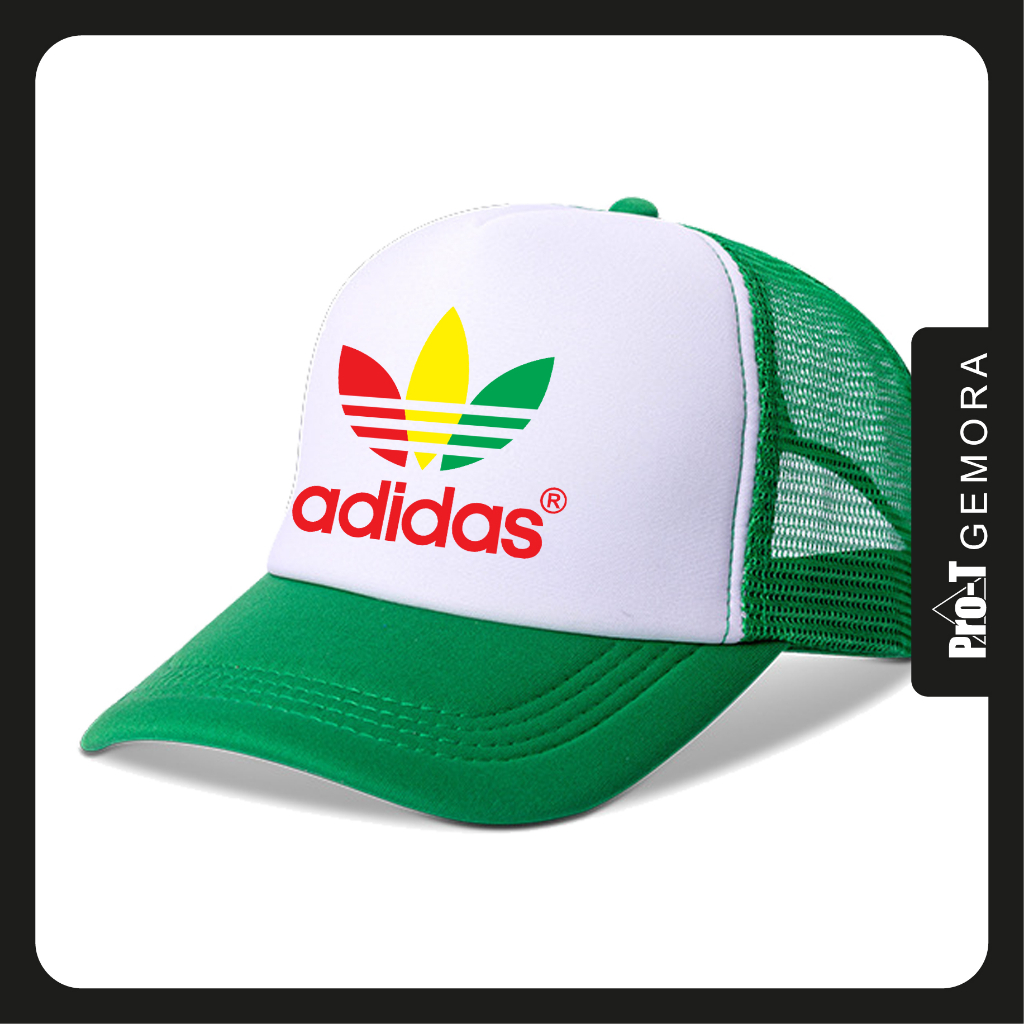 Adidas Rasta Trefoil Trucker Cap | Shopee Malaysia