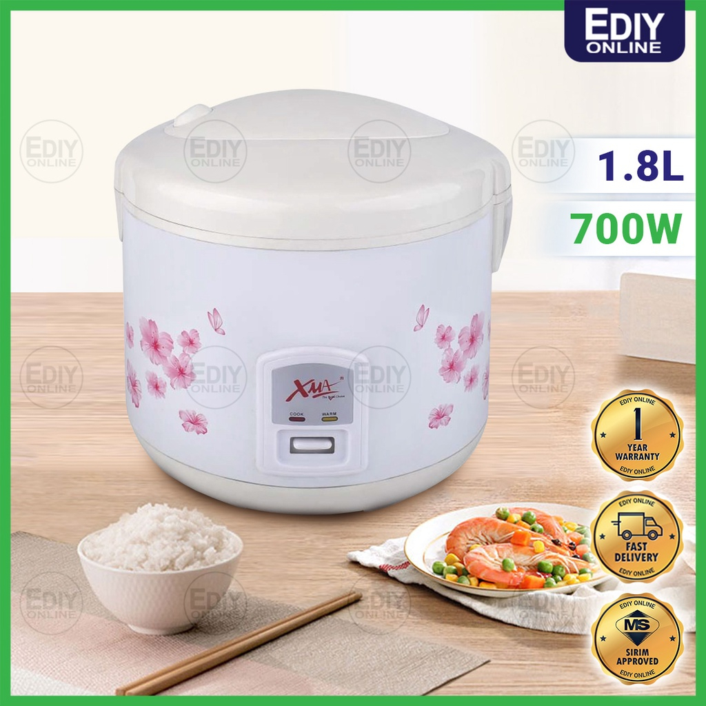 XMA 1.8L ELECTRIC RICE COOKER SIRIM XMA-18JR NON-STICK JAR WITH STEAMER ...