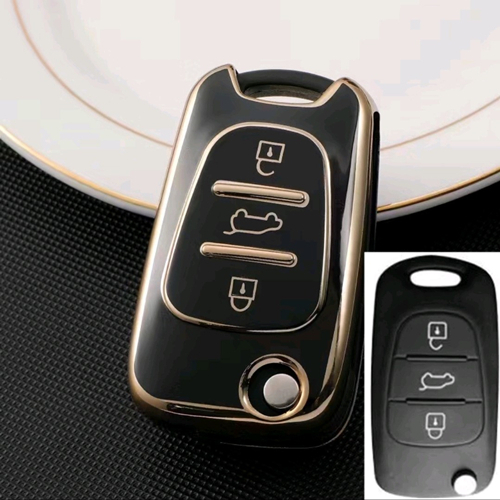 KIA Car Key Cover Chrome Reflection TPU Car Key Remote Casing Sarung