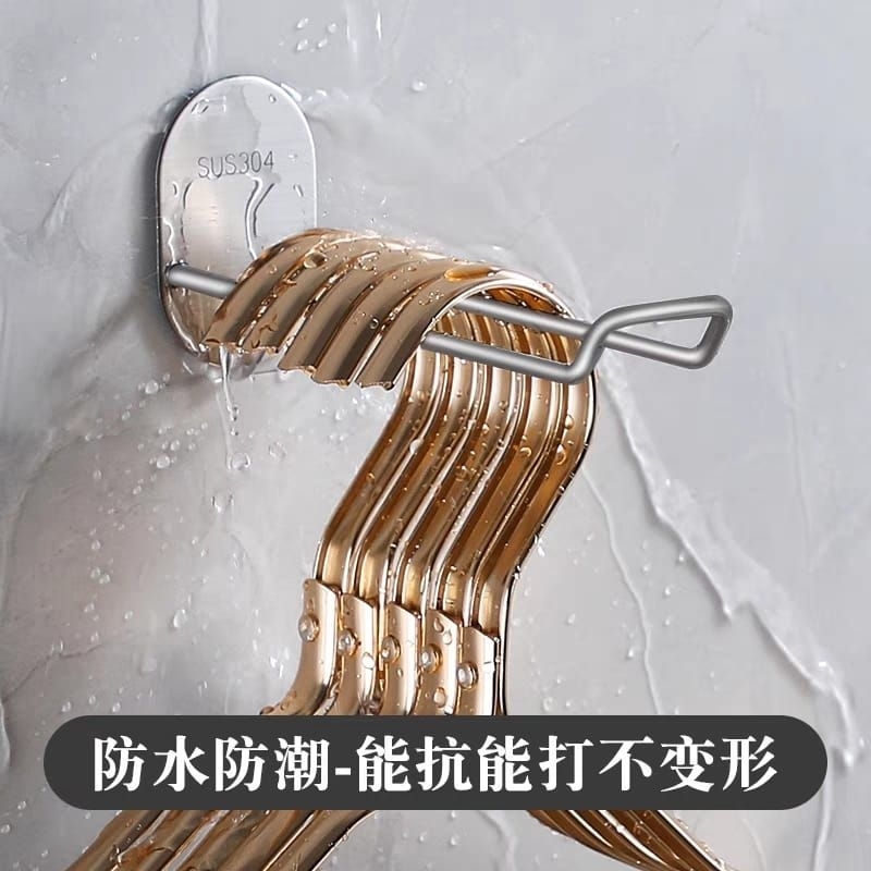 304 Stainless Steel Wall Mounted Hanger Storage Rack Free Perforated ...