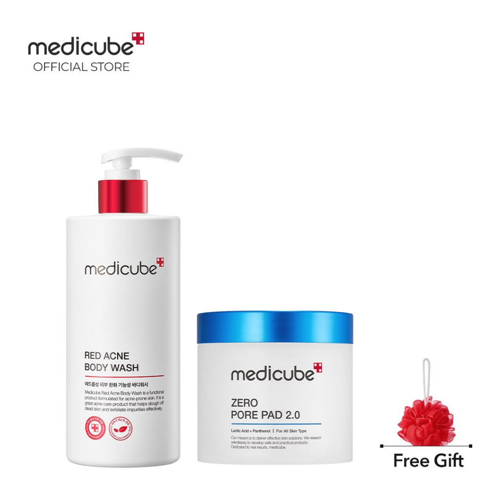 Medicube Starter Pack (Red Acne Body Wash + Zero Pore Pad 2.0) Body