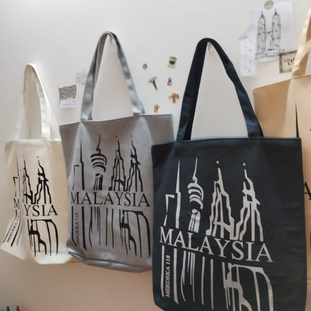🇲🇾 Ready Stock 🇲🇾 Bag Malaysia, KLCC Bag, Canvas Woven Bag Shopee