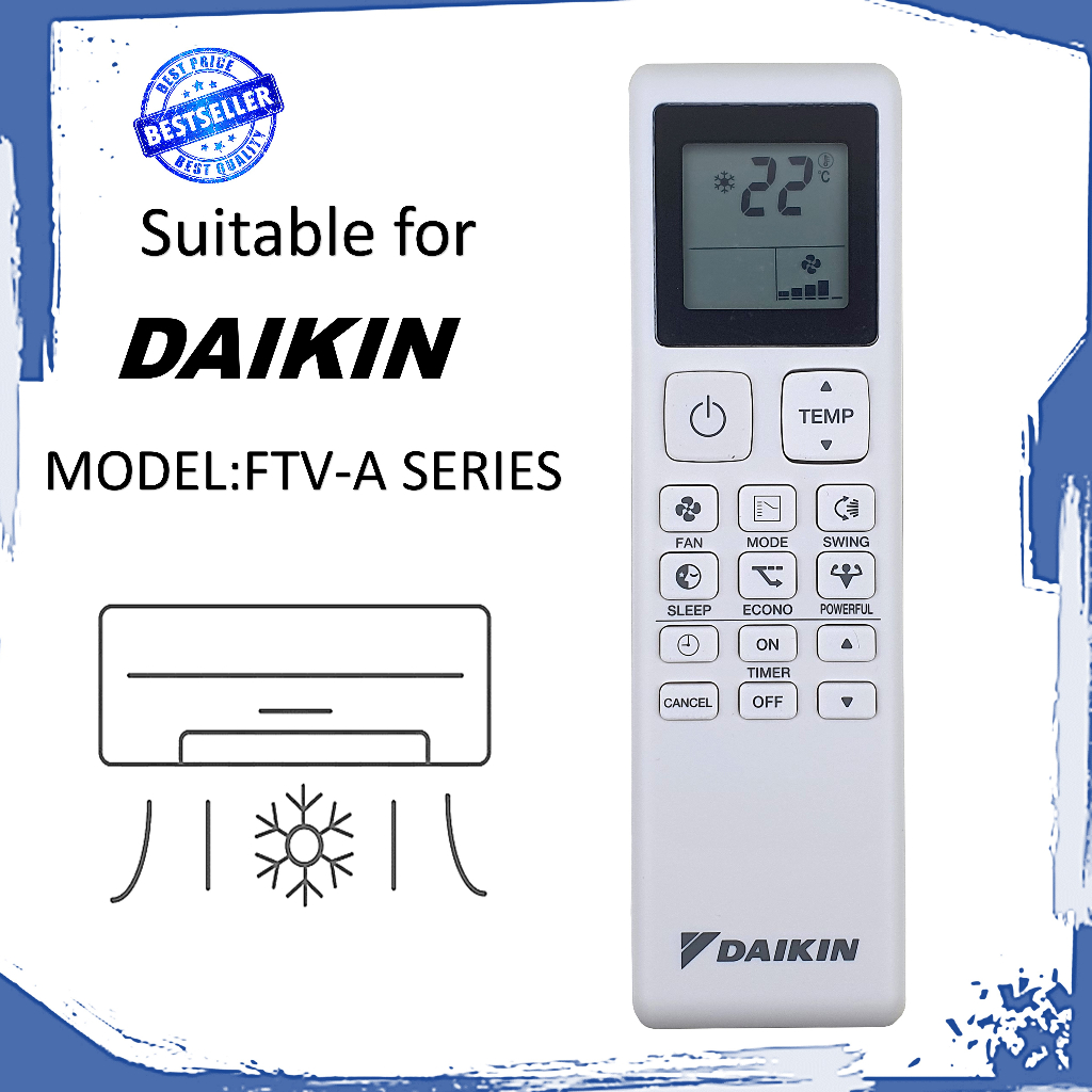 BEST QUALITY DAIKIN Aircond Remote Control For Aircond DAIKIN FTVA