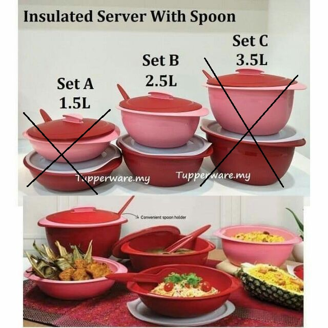 Tupperware Insulated Server (1) 3.5L With Spoon