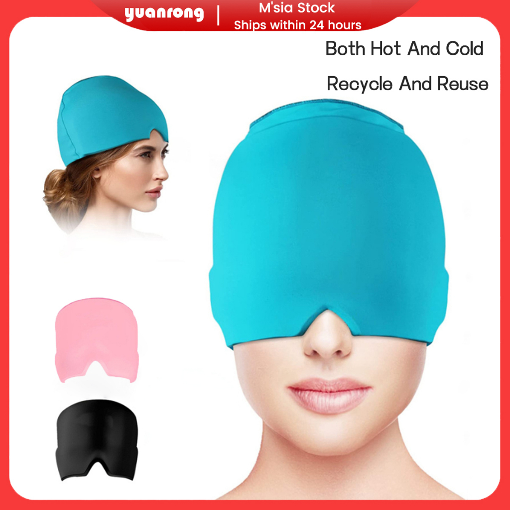 Migraine Ice Head Wrap Headache Relief Hat Cooling Migraine Cap Tension Headache Relief Cap