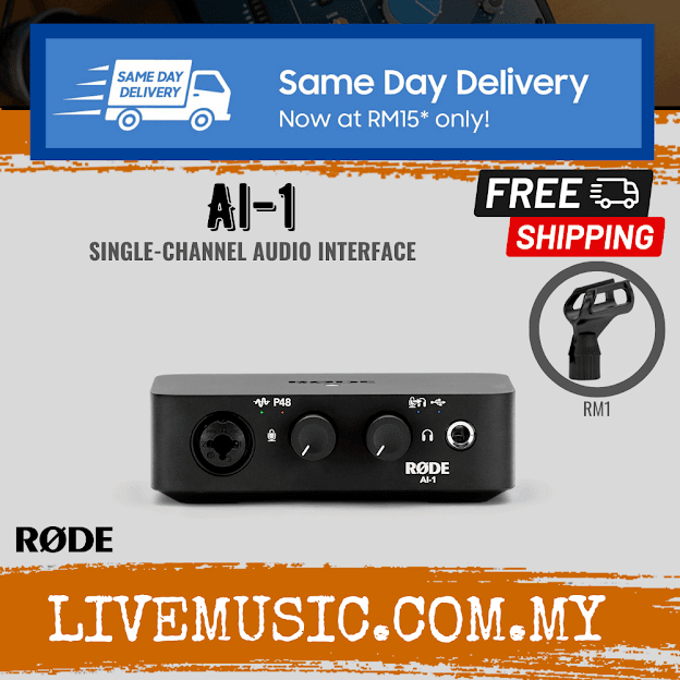 Rode AI1 Singlechannel Audio Interface ( AI 1 / AI1 ) Shopee Malaysia