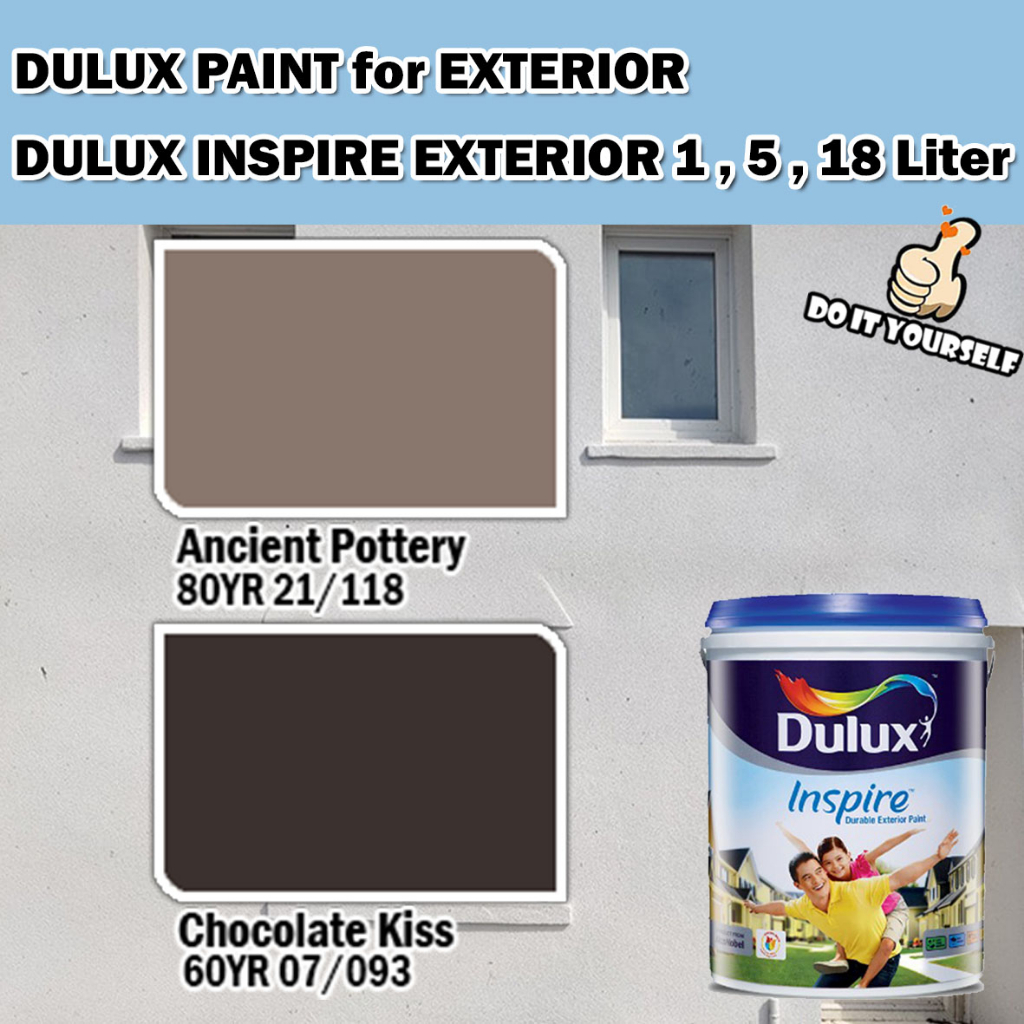 ICI DULUX INSPIRE EXTERIOR PAINT COLLECTION 1 Liter Ancient Pottery