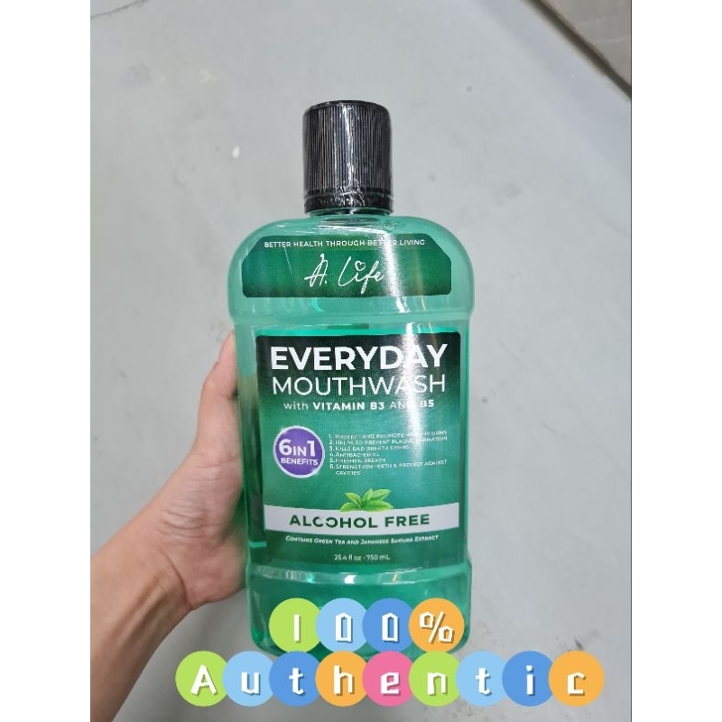 A life Everyday Mouthwash 🔥 vitamin b3 b5 Shopee Malaysia