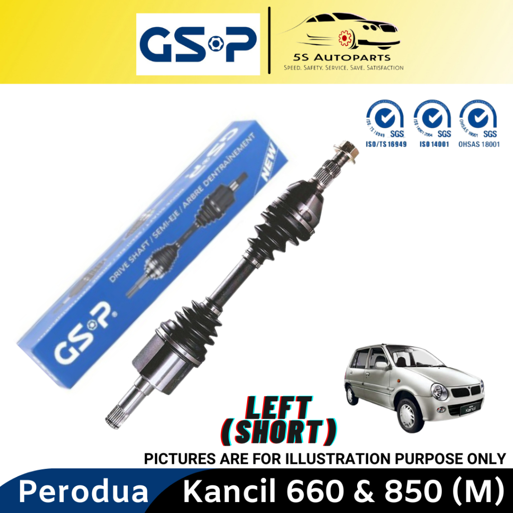 GSP Perodua Kancil 660 (Manual/Auto) & 850 (Manual) Drive Shaft Left