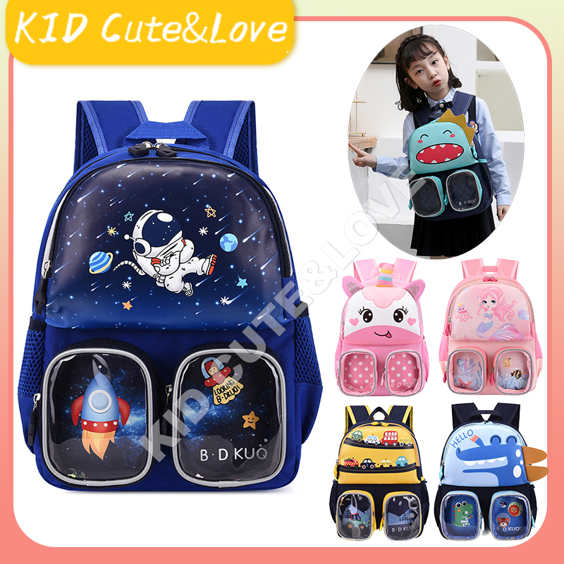 Astronaut Dinosaur Kids Backpack With Chest Clip – Toddler School Bag For Preschool, Travel, Boys & Girls