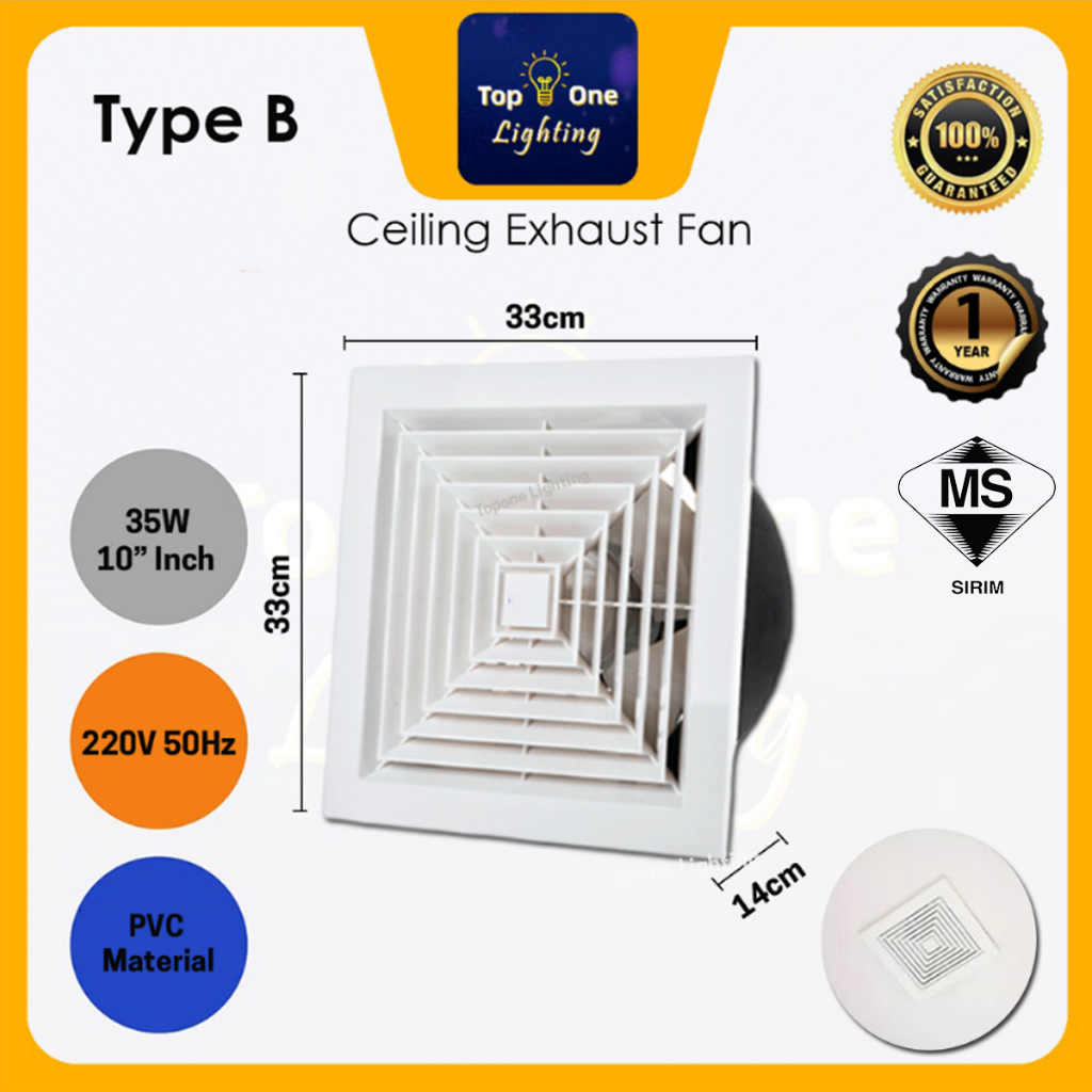 🔥SIRIM🔥 Wall / Ceiling Exhaust Fan 6