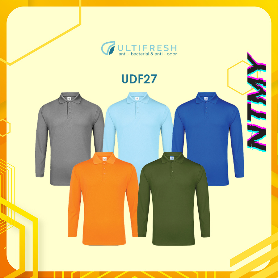 Performance Long Sleeve Dri-Fit Polo Shirt (UDF27)