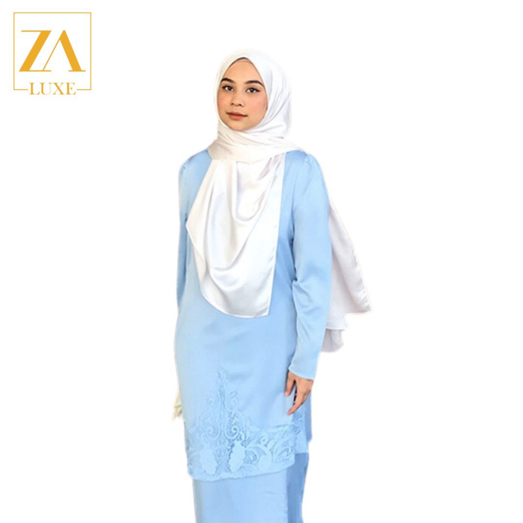 ZOE ARISSA BAJU KURUNG RAYA 2025 KURUNG MODEN PAHANG SATIN MATTE Kurung