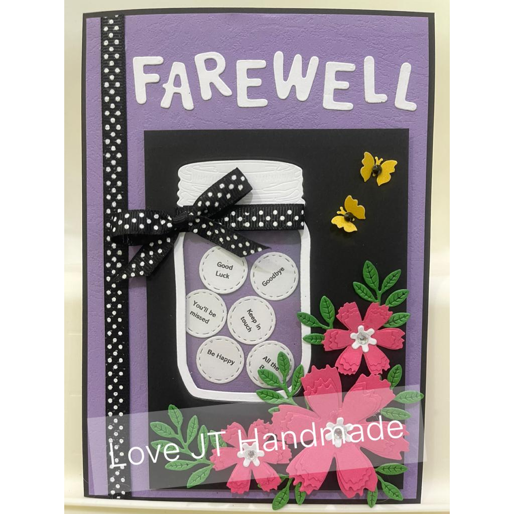 Handmade Card Greeting Card Wishes Card Farewell Card Kad Ucapan ...