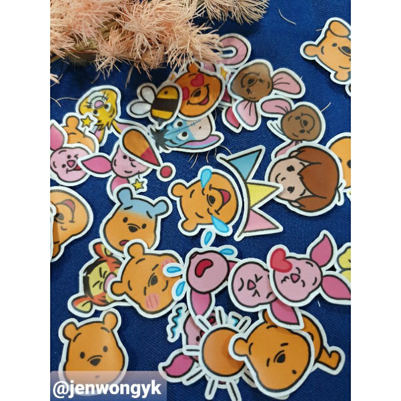Mini Winnie The Pooh Sticker | Shopee Malaysia