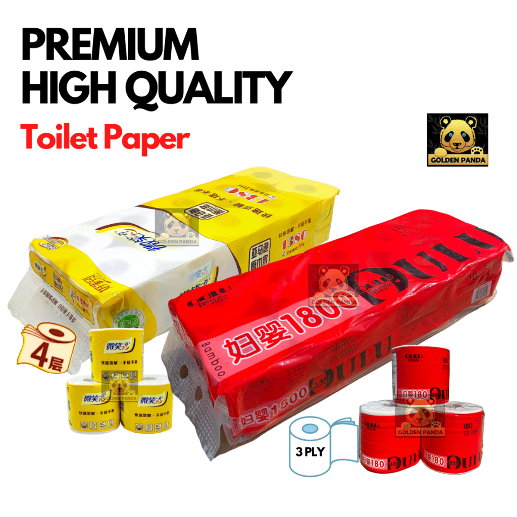 Premium High Quality Toilet Tissue Roll / Hotel Grade Tissue Toilet