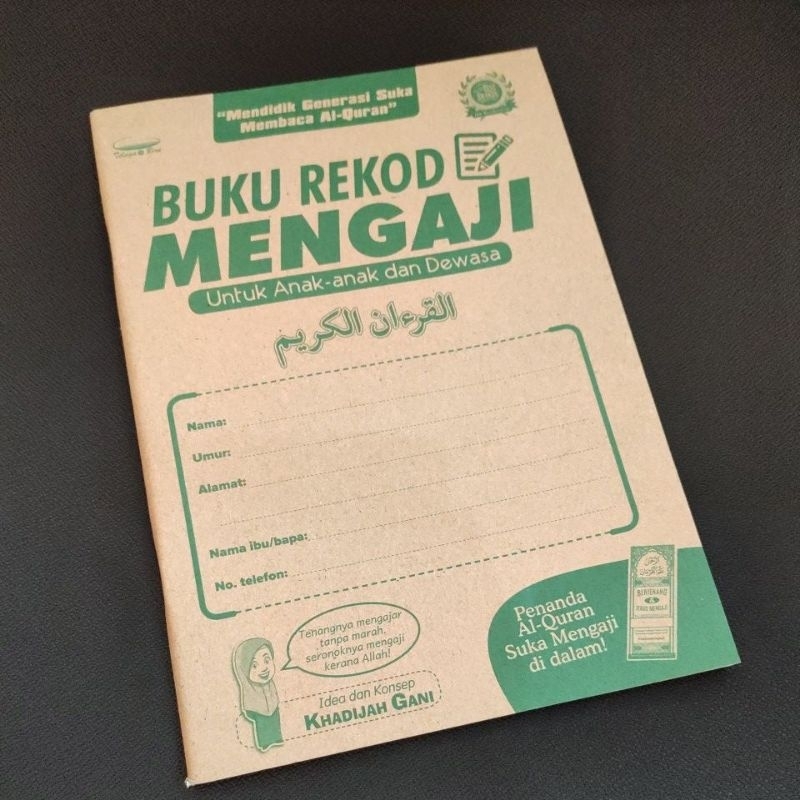 Buku Rekod Mengaji | Shopee Malaysia