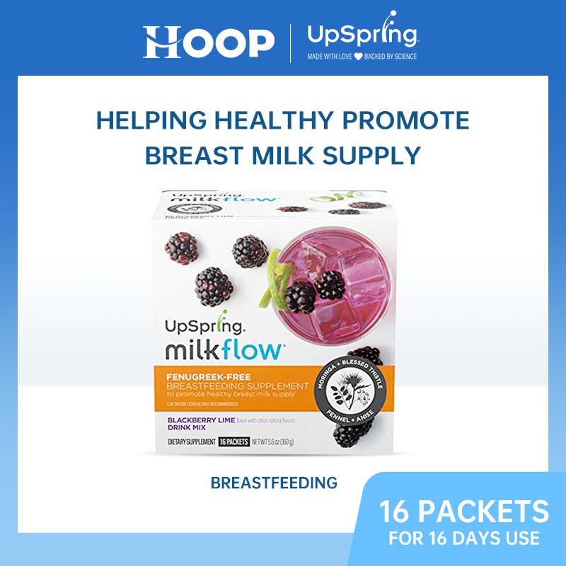 Upspring Milkflow Breastfeeding Supplement Drink Mix, Fenugreek Free